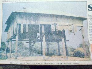 A house burnt during the Nellie massacre wasn't repaired even in 1988