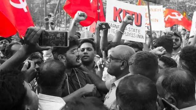 The KITU organised a massive rally of IT workers in Bengaluru demanding legal framework for their work-life balance and right to disconnect